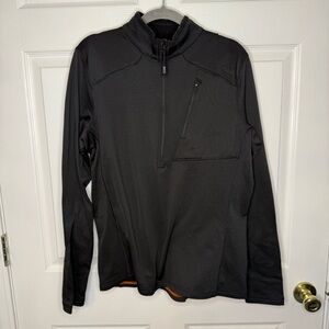 5.11 Tactical Black Quarter-Zip Pullover Jacket Mens Size Large GUC, see photos